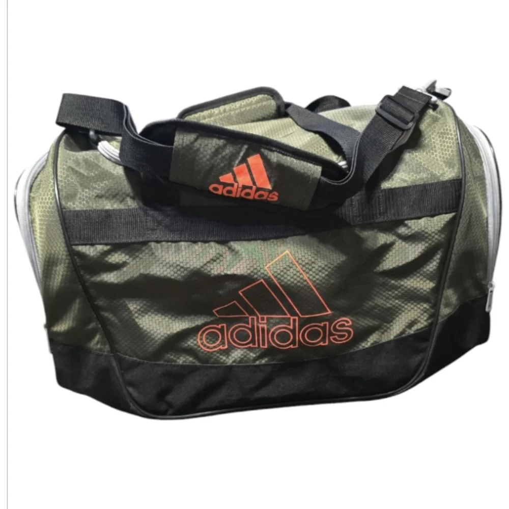 Adidas Green and Black Men's Duffel Bag